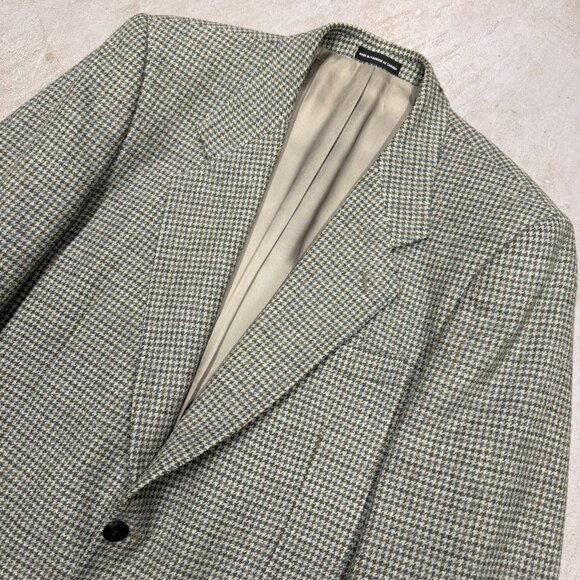Jones Alpaca Wool Houndstooth Tweed Blazer Mens Sport Coat 40R - Picture 3 of 10